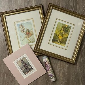 COPY - Vintage Flower Fairies Lot Artwork